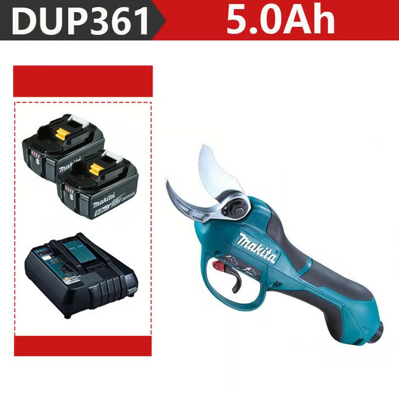 Makita DUP361PT2 Záhradné nožnice +Dve 5,0Ah batérie 36V+ nabíjačka